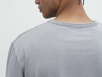 Лонгслив с эффектом стирки, Серый