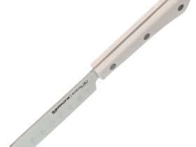 Нож кухонный "Samura HARAKIRI" для масла 96 мм, корроз.-стойкая сталь, белый ABS пластик