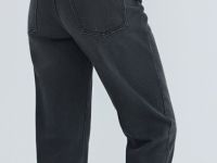 Джинсы Mom с высокой посадкой, Серый