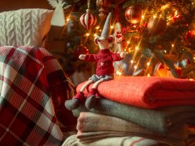 Плед Ines, красный