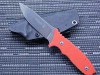 Нож с фиксированным клинком Fantoni, HB Fixed, FAN/HBFxSwOrKy, сталь CPM-S35VN, рукоять стеклотекстолит G-10, оранжевый