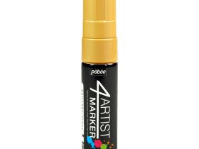 Маркер масляный Pebeo "4 Artist Marker" 15 мм плоский Белый