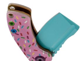 Складной нож Kansept Mini Korvid, сталь 154CM, рукоять G10, розовый