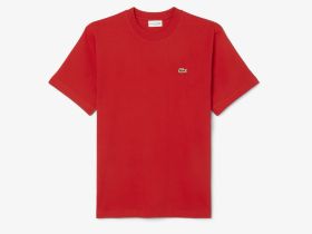 Мужская хлопковая футболка Lacoste с коротким рукавом