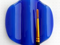 Стеклянная подставка под инструменты, цвет Вишня