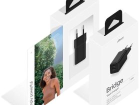 Сетевое зарядное устройство uBear uBear Bridge USB-C + USB-A, 30Вт черный