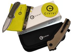 Складной нож Civivi Tranquil, сталь 14C28N, рукоять G10, песочный