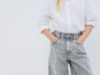 Джинсы для девочек, Серый