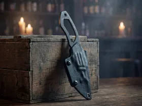 Скелетный нож Special Knives BULL, сталь AUS-8, черный