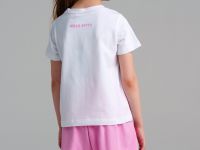 Комплект трикотажный для девочек: фуфайка (футболка), шорты