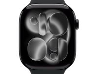 Умные часы Apple Watch Series 11 42 мм «Полночь», с чёрным спортивным ремешком M/L