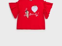 Фуфайка трикотажная для девочек (футболка)