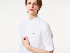 Мужская льняная рубашка Lacoste