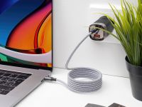 Сетевое зарядное устройство Deppa USB-C + USB-A, PD, 33Вт, дисплей черный