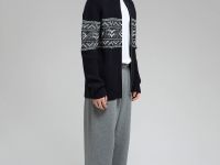 Кардиган на молнии с шерстью