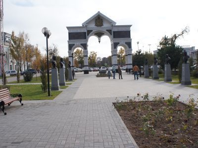 Сад пассажирской и товарной пристани пароходного общества «Кавказ и Меркурий»