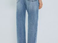 Джинсы Boyfriend с низкой посадкой, Голубой