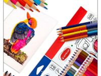 Набор карандашей цветных трехгранных Acmeliae 72 цв, в картонном футляре