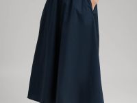 Юбка А-силуэта с эластичным поясом