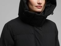 Длинный пуховик с натуральным пухом