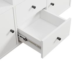 Стеллаж Кейн 2-112x149 Белый