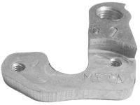 Держатель заднего переключателя &quot;петух&quot; Meta №62 фрезерованный (серебристый)