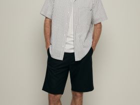 Рубашка с коротким рукавом свободного силуэта