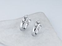 Серьги из белого золота с бриллиантами э0901сг06210502