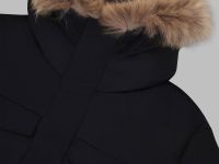 Длинный пуховик с натуральным пухом