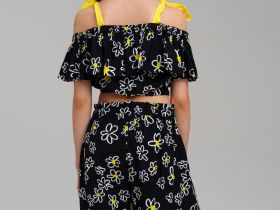 Комплект текстильный для девочек: топ, шорты