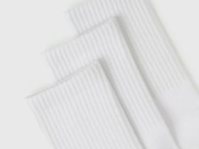 Носки для девочек, 3 пары, Белый