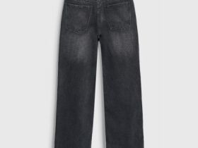 Прямые джинсы для девочек, Черный