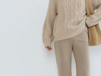 Расклёшенные брюки, Коричневый