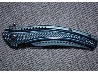 Складной нож CRKT Ripple 2 Blue, сталь Acuto 440, рукоять нержавеющая сталь