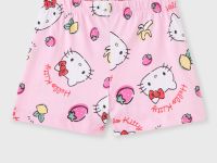 Розовая пижама с принтом Hello Kitty для девочки Глория Джинс