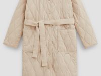 Пальто свободного силуэта с поясом