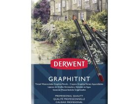 Набор карандашей акваграфитных Derwent "Graphitint" 12 шт в металле