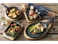 Küchenprofi Сервировочная сковорода овальная с деревянной доской 39х20 см Küchenprofi