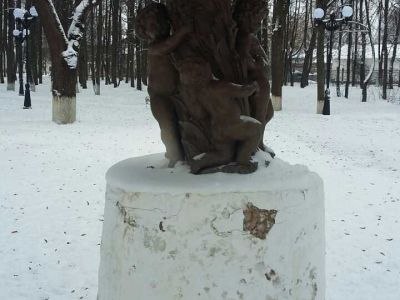 Фонтан "Сельская идиллия: четырехфигурный, двухфигурный"