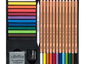 Набор для рисования Cretacolor "THE PASTEL BASIC BOX" в металлической коробке