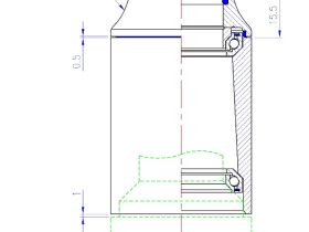 Рулевая колонка FSA Orbit CE NO.8B 1 1/8" интегрированная (черный 15 мм посадочный 42 мм / внешний 46 мм)