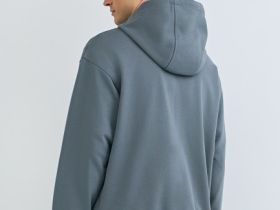 Толстовка на молнии с капюшоном, Серый