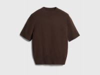 Джемпер с коротким рукавом, Коричневый