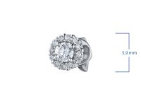 Пусеты из белого золота э4712пс04190100