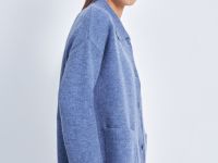 Кардиган свободного силуэта с отложным воротником