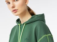 Женская толстовка Lacoste свободного кроя с капюшоном