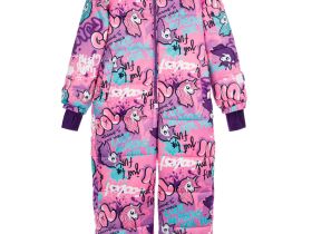 Комбинезон текстильный с полиуретановым покрытием для девочек