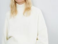 Свитер из мягкой пряжи с шерстью, Белый