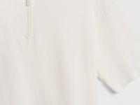 Поло с воротником на молнии для мальчиков, Бежевый