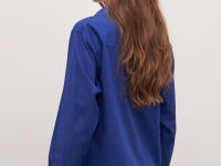 Рубашка прямого силуэта с длинным рукавом